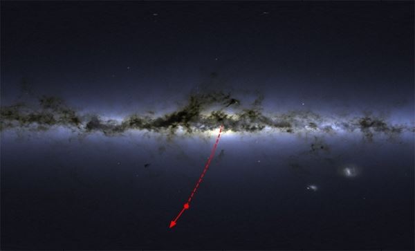 Обнаружена самая быстрая из скоростных звезд Млечного Пути